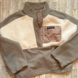 Columbia Two-Tone Fleece Pullover size XL